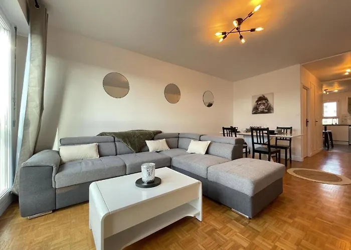 公寓 Le Bary - 10p - 100m2 - Gare - Parking Prive Gratuit 勒芒